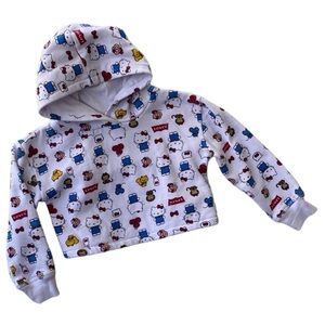Levi’s x Hello Kitty Toddler Hoodie 3T pullover cropped‎